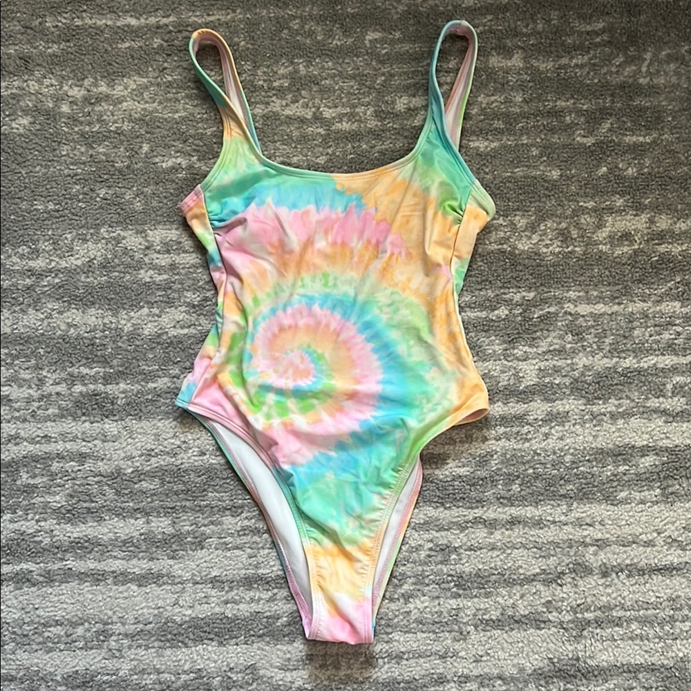 Stone Clover Lane Tie-Dye Swirl One-Piece Swimsuit